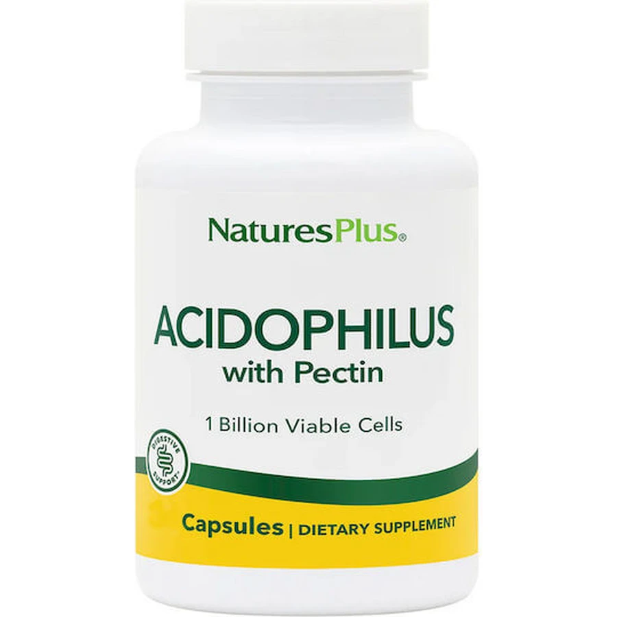 Nature's Plus Acidophilus con Pectina Probiótico 30 cáps.