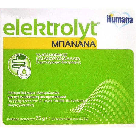 Humana Elektrolyt Banana 12 saszetek: ceny i cechy
