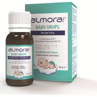 almora PLUS® babydruppels Probiotische babydruppels voor verlichting van koliek en gezondheid van maag en darmen 8ml