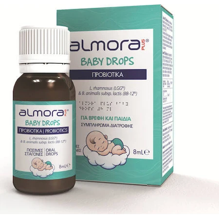 almora PLUS® babydruppels Probiotische babydruppels voor verlichting van koliek en gezondheid van maag en darmen 8ml