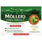 Moller's Forte Omega-3 Ulei de ficat de cod 150 capace Unflavoured