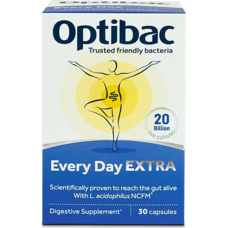 OptiBac For Every Day Extra Strength Probiotic 30 gélules