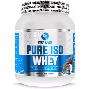 Yava Labs Pure Iso Whey Proteină Din Zer cu Aromă Biscuiți cu cremă 1kg