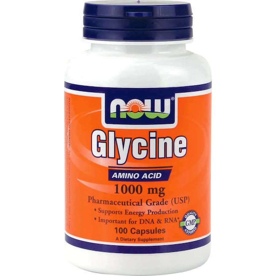 Now Foods Glycine 100 kapsułek bez dodatków smakowych: ceny i cechy