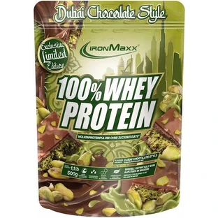 IronMaxx Proteine Whey con gusto Dubai Chocolate Style 500gr