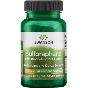 Swanson Sulforaphane de l'extrait de pousses de brocoli 60 gélules végétales