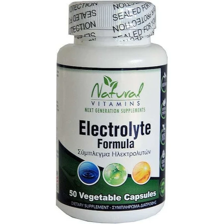Natural Vitamins Electrolyte Formula Unflavoured 50 kapsułek wegetariańskich: ceny i cechy