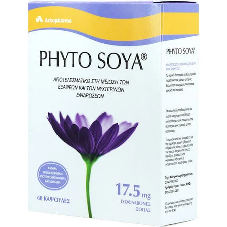 Arkopharma Phyto Phyto Soja 17,5mg 60tabs Suplemento para la Menopausia 60 cáps.