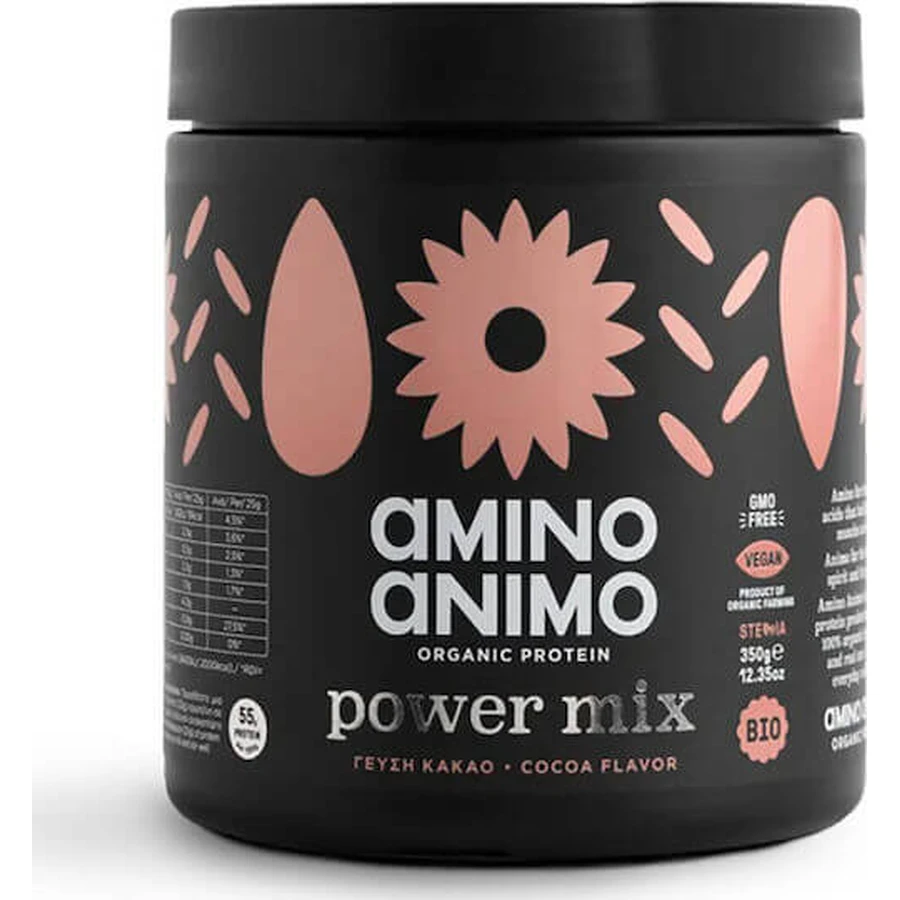 Physis Laboratory Amino Animo Power Mix Organic bez glutenu i laktozy o smaku kakaowym 350gr: ceny i cechy