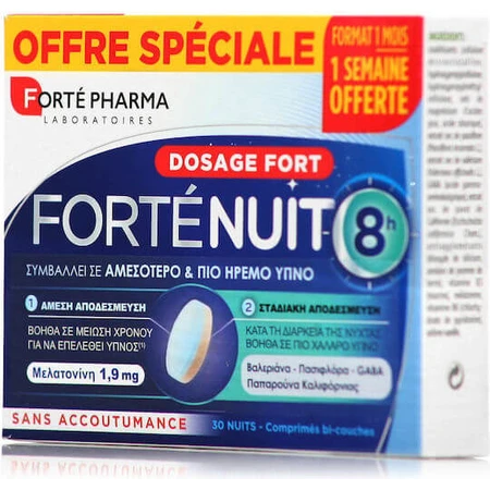 Forte Pharma Fortenuit 8h 8h Suplement diety na sen 30 tabs: ceny i cechy
