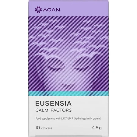 Agan Eusensia Calm Faktoren Angst Ergänzung 10 veget Kapseln