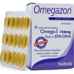 Health Aid Omegazon Ulei de pește 750mg 60 capace Unflavoured