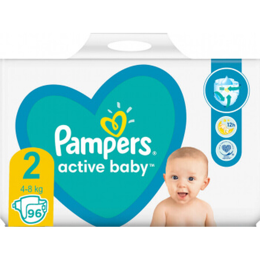 Luiers Active Baby Nr. 2, 4-8kg, 96 stuks, Pampers