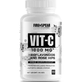 Fire & Spear Vit C Vitamin for Energy, Immune Strengthening & Skin 1000mg suitable for adults 50+ 60 Tablets