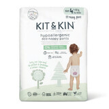 Eco Pull Up Maxi Hypoallergene Luiers, Maat 4, 9-15 kg, 22 stuks, Kit&amp;Kin