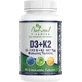 Natural Vitamins D3 + K2 Vitamin for Immune Support & Egg Health 50 chewable tablets