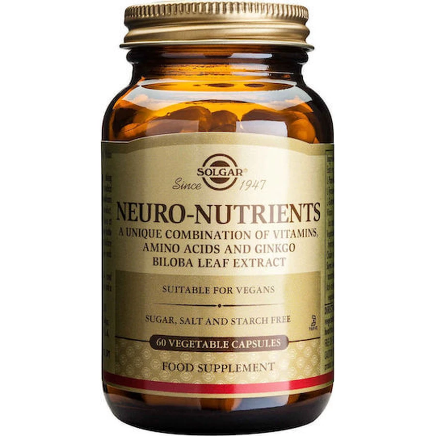 Solgar Neuro Nutrients 60 pflanzliche Kapseln ohne Geschmacksverstärker