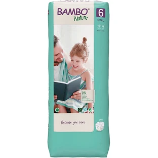 Luiers Nr. 6, +16 kg, 40 stuks, Bambo Nature