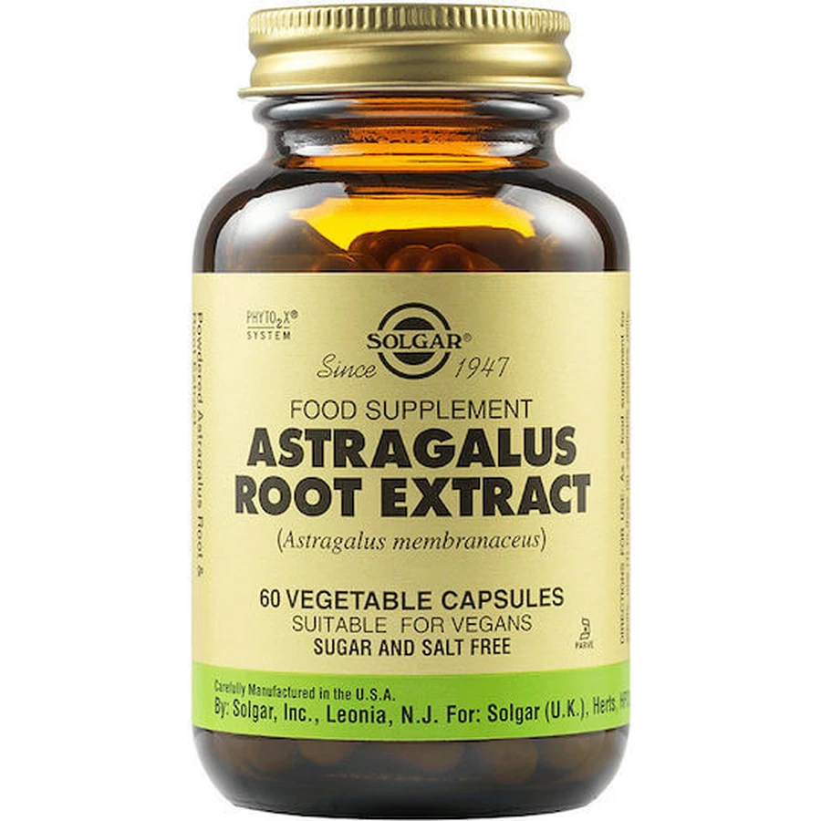 Solgar Astragalus Root Extract 60 x 1 vegetarian capsules