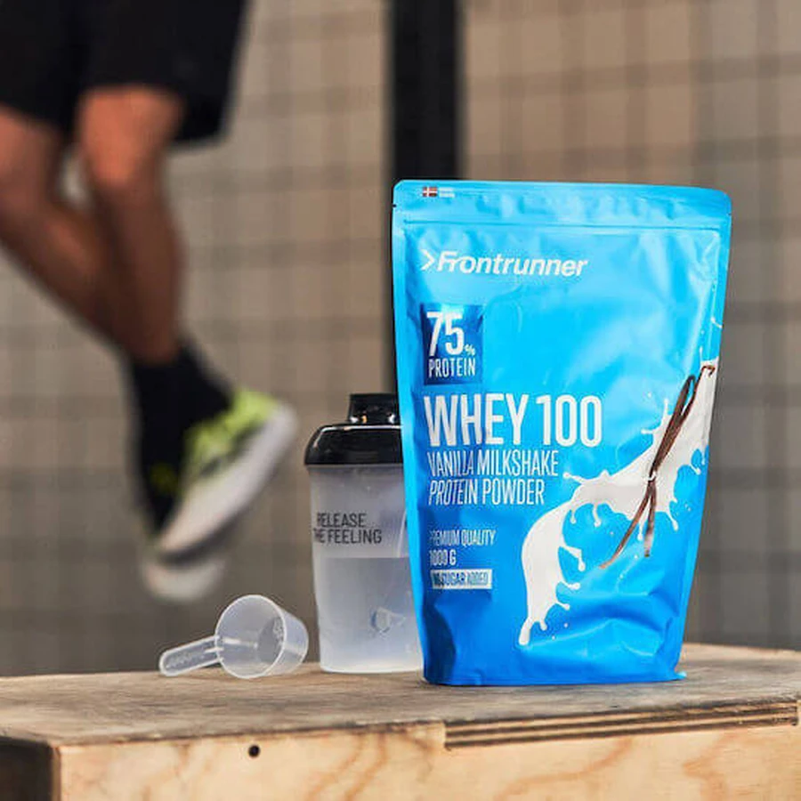 Frontrunner Whey Proteína de suero 100 Proteína de suero con sabor a batido de vainilla 1kg