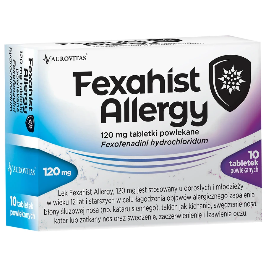 Fexahist Allergy 120 mg, 10 compresse rivestite con film, Aurovitas Pharma