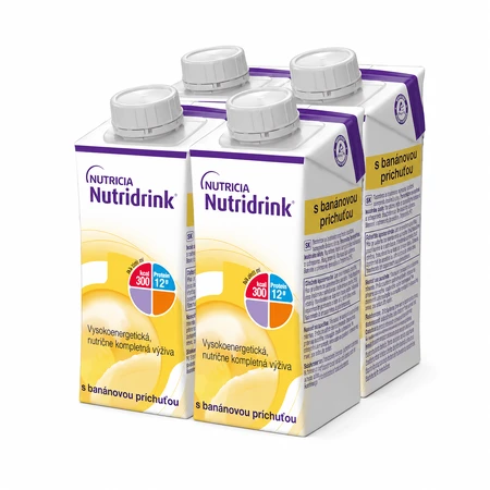 Nutridrink mit Bananengeschmack 4x200 ml, Getränk für medizinische Zwecke