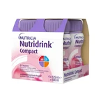 Nutridrink Compact Aardbeiensmaak 4x125 ml, drank voor medisch gebruik