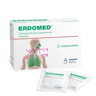 Erdomed, 225 mg Granulat zur oralen Suspension, 10 Beutel, Angelini
