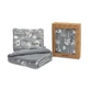 Baumwoll-Schlafzimmer-Set Graphit Sensillo