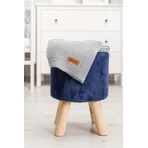 Blanket 100% Cotton Grey 100X80