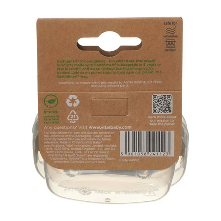 Soothing Soothers With Airflow 0-6 Months Earthsmart Vital Baby