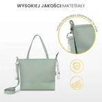 Faux Leather Bag Olive Cranes Sensillo