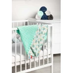 Minky Blanket - Hedgehogs Mint 75X100