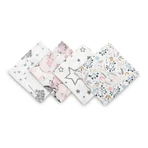 Luierspuugdoos van 4 - Roze 35X35
