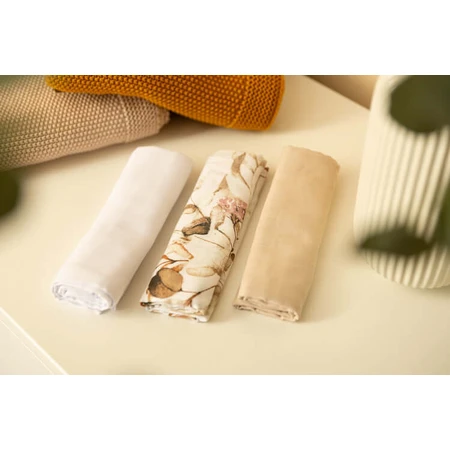 Muslineluiers 3 stuks - Beige 70X80
