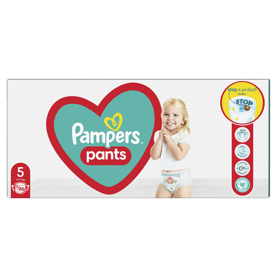 Luierbroekjes Junior Nr. 5, 12-17 kg, 96 stuks, Pampers