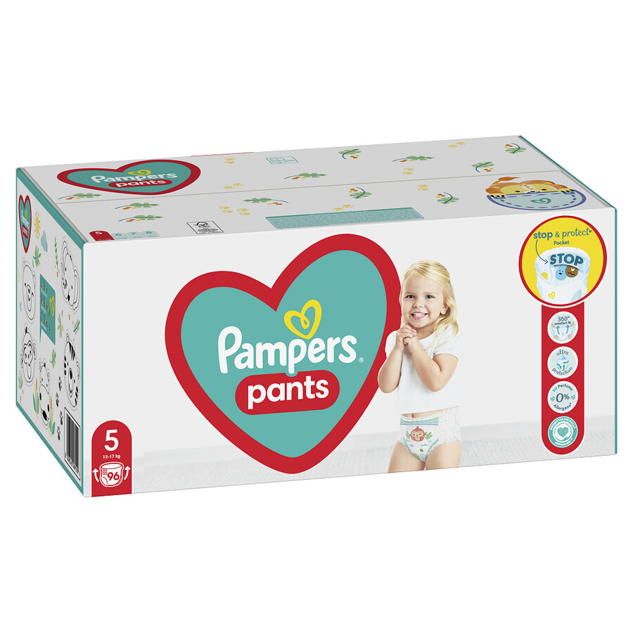 Couches Junior No. 5, 12-17 kg, 96 pièces, Pampers