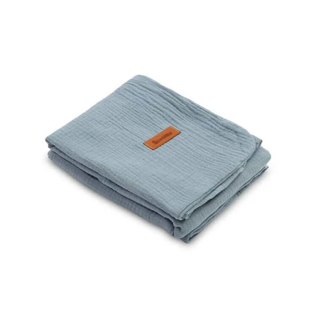 Mousseline dekbedovertrek Jeans 75X100cm Sensillo