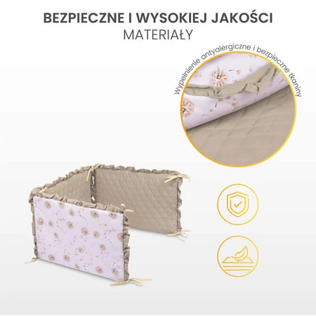 Bettumrandung Teddybär Grau Sensillo