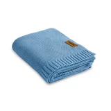 Bamboo and cotton blanket blue 100X80