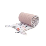 Waffle Fox Pink Cot Cover