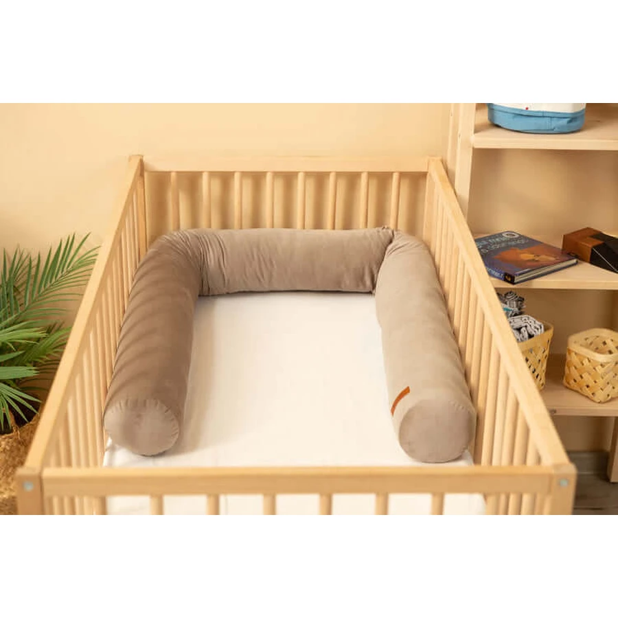 Overtrek voor kinderbed Velvet Beige