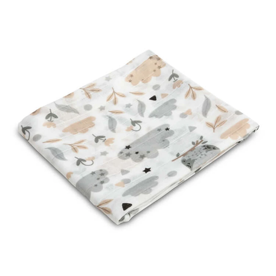 Emmaillotage en mousseline pour hiboux et lapins Sensillo