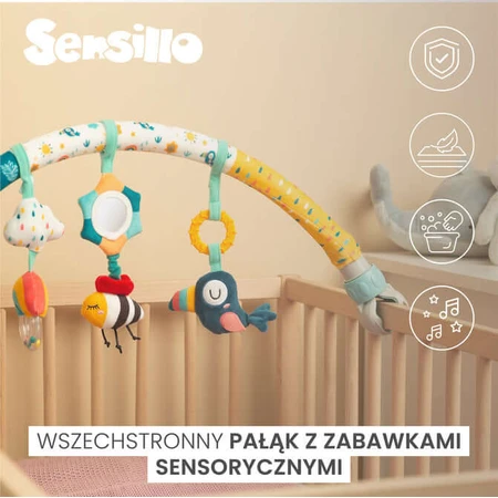 Arche à jouets pour poussette ou lit Ocean Sensillo