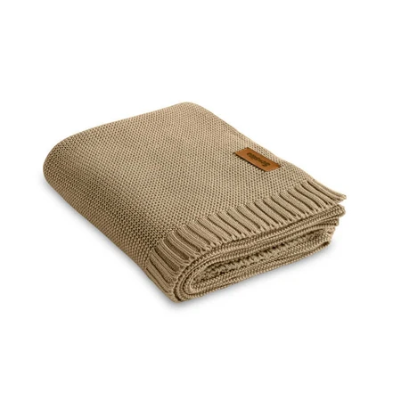 Bambus und Baumwolle Beige Decke 100X80