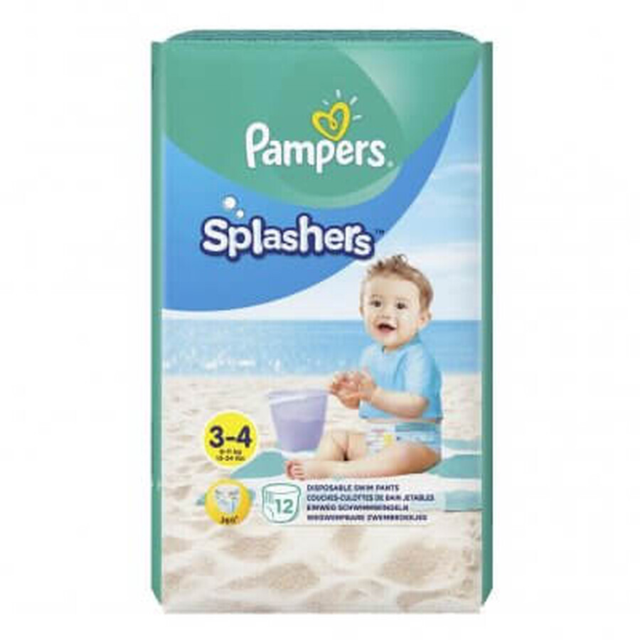 Splashers Nr. 3, 6-11 kg, 12 stuks, Pampers