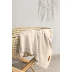 Bamboo and cotton blanket - Cappuccino 80X100