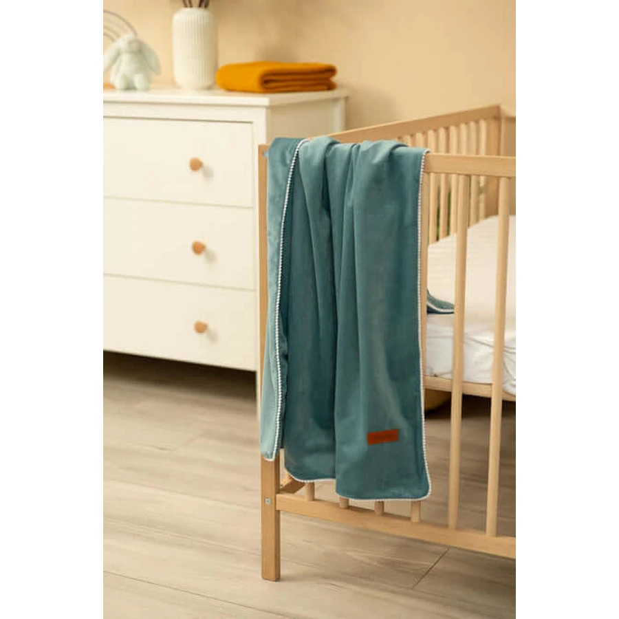 Samtdecke - Smaragd 75X100