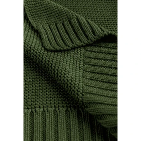 Bambus și bumbac pătură verde 100X80