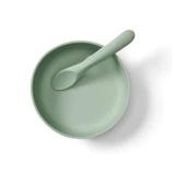 Mint Vital Baby Silicone Vacuum Cup and Spoon Set